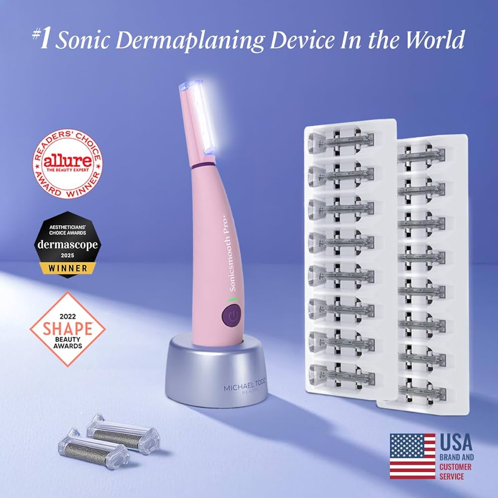 Maira sonic beauty Tーwin Amazon.com: Michael Todd Beauty Sonicsmooth Dermaplane Razor
